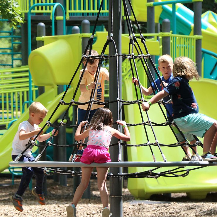 children playing on the playground