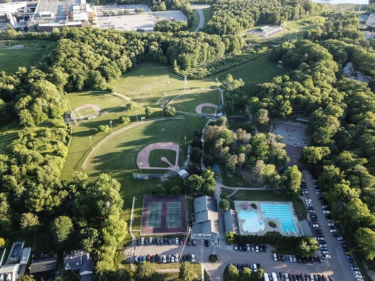 View from above of Maple Street Park