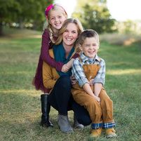 Amy McCaffrey with her two children